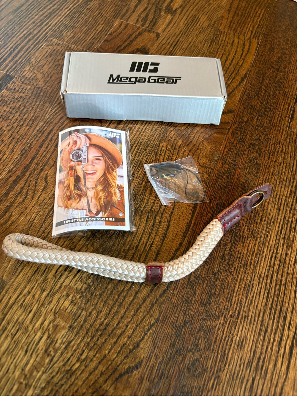 MegaGear Cotton and Leather Camera Wrist Strap SLR & DSLR Cameras